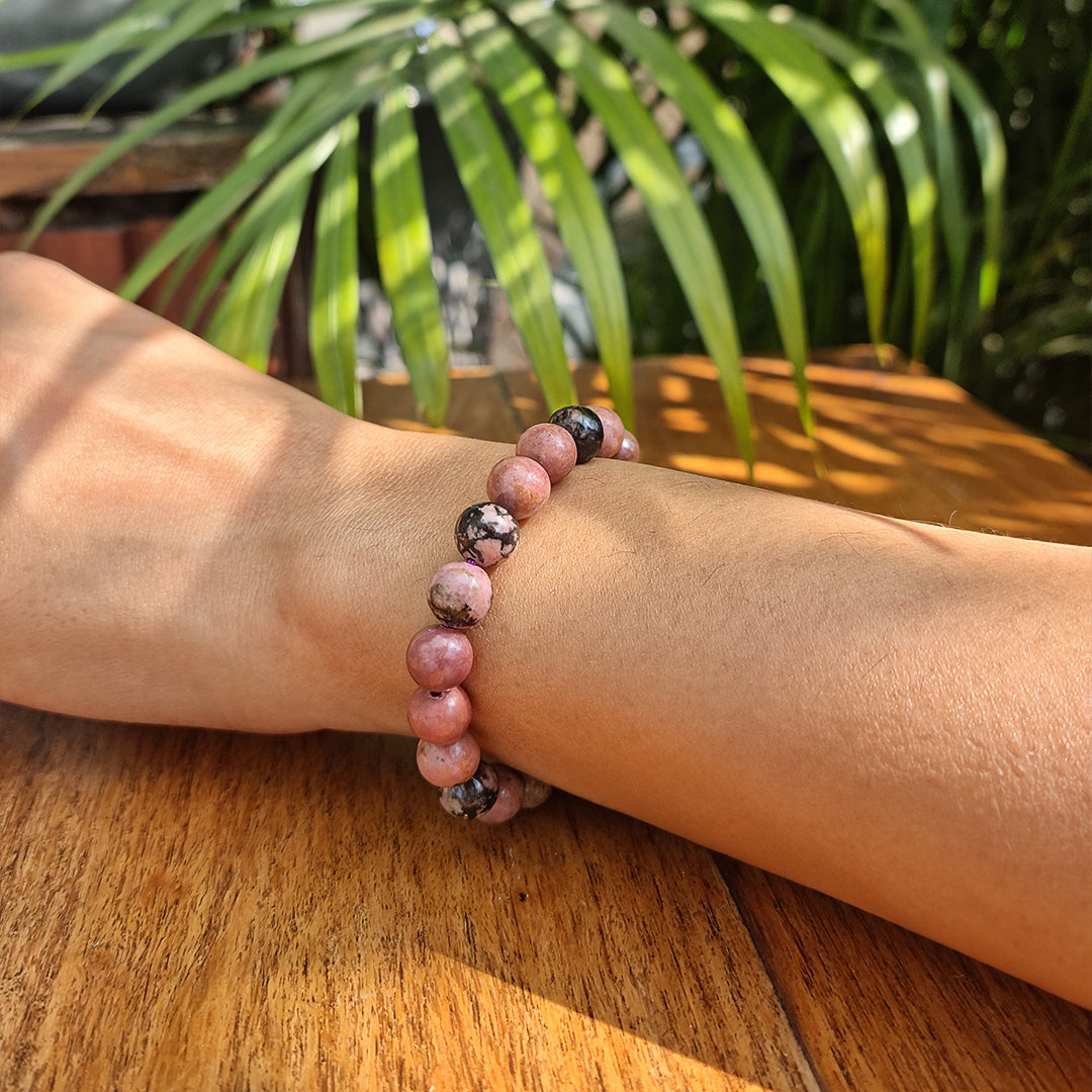 Rhodonite Crystal Bracelet