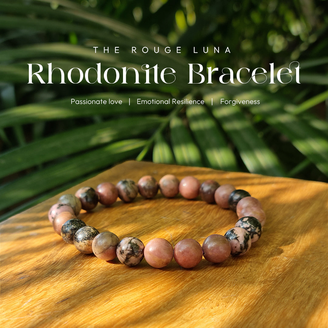 Rhodonite Crystal Bracelet