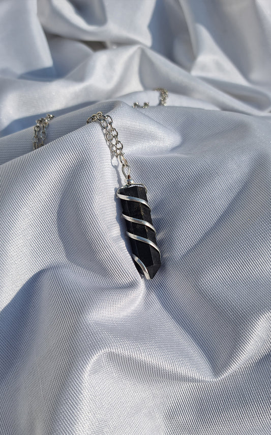 Magic in a stone Black Tourmaline pendant